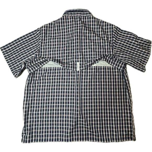 Habit Mens XL Solar UV Protection Short Sleeve Fishing Shirt Vented Outdoor - Picture 3 of 12